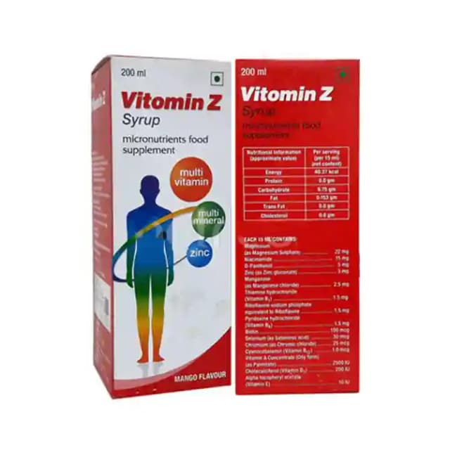 Vitomin Z Syrup (1 Bottle of 200 ml Syrup)