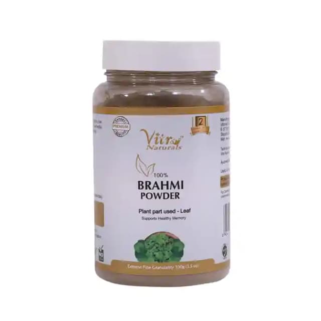 Vitro Naturals 100% Brahmi Powder (1 Bottle of 100 gm Powder)