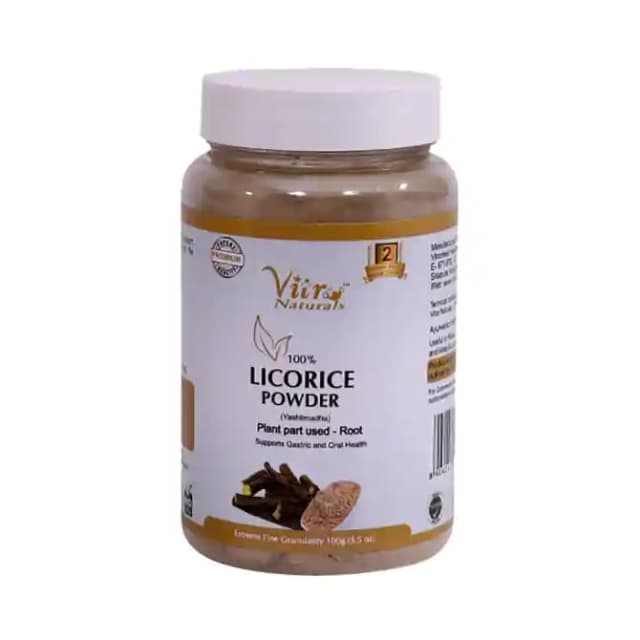 Vitro Naturals 100% Licorice Powder (1 Jar Of 100 gm Powder)
