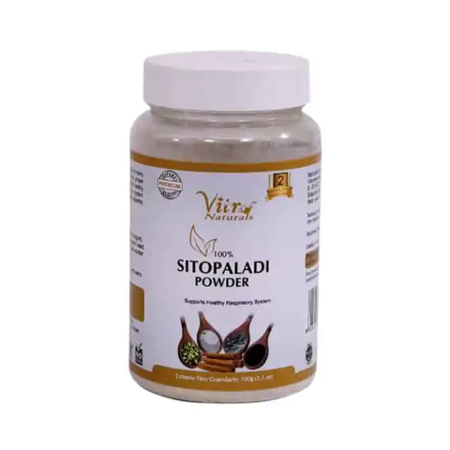Vitro Naturals 100% Sitopaladi Powder (1 Bottle of 100 gm Powder)