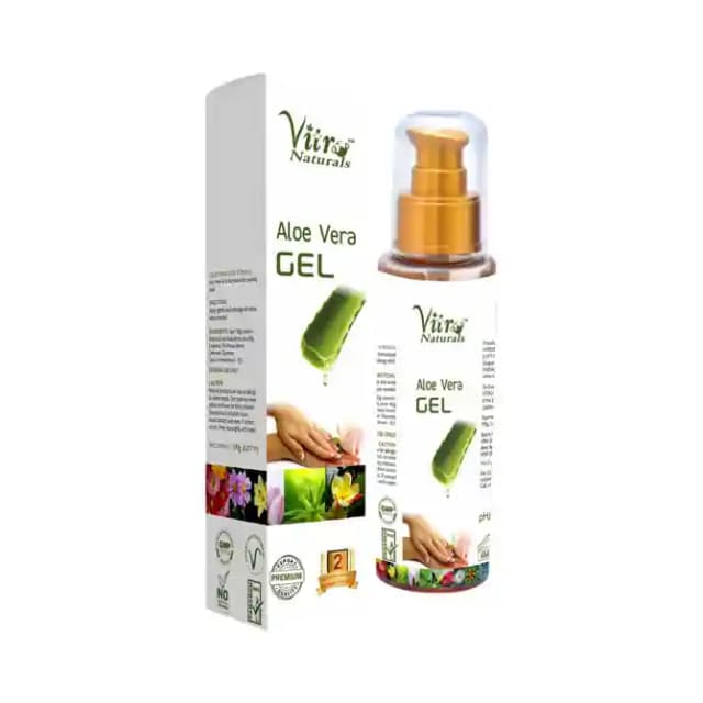 Vitro Naturals Aloe Vera Gel (1 Pump Bottle of 100 ml Gel)