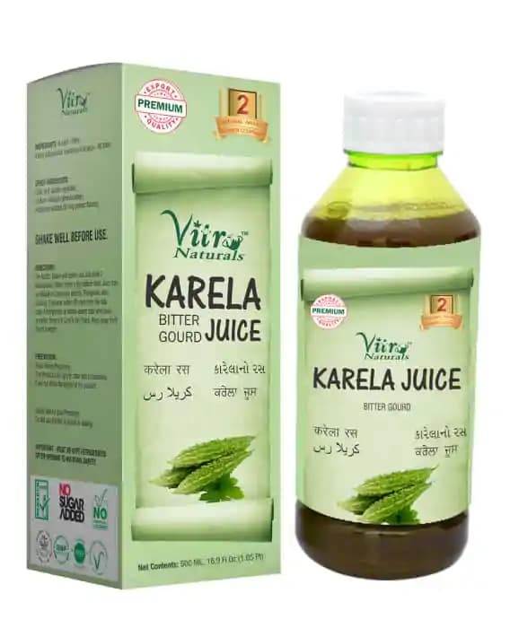 Vitro Naturals Karela Juice (1 Bottle of 500 ml Juice)
