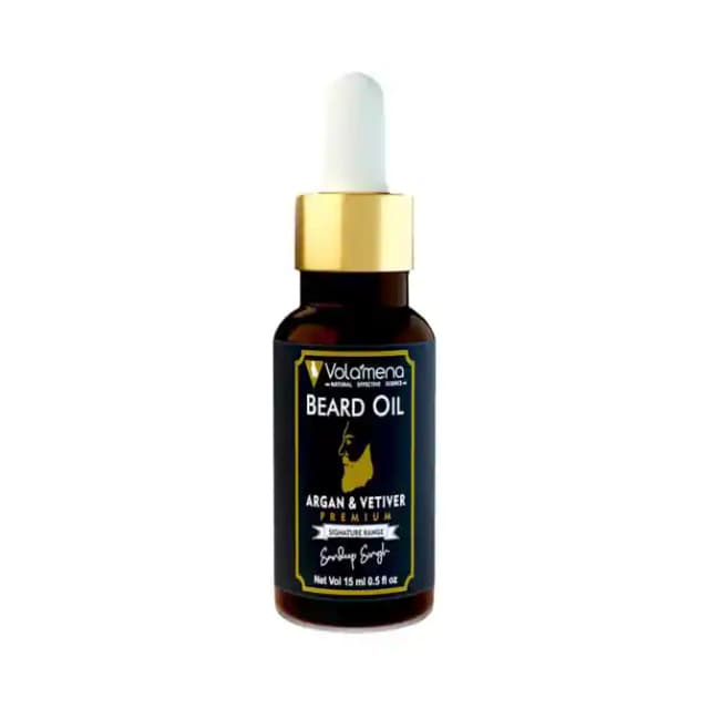 Volamena Beard Oil Argan & Vetiver (1 Bottle of 15 ml Oil)