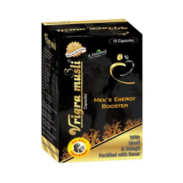 Vrinda Amrit Vrigra Musli (1 Bottle of 10 capsules)
