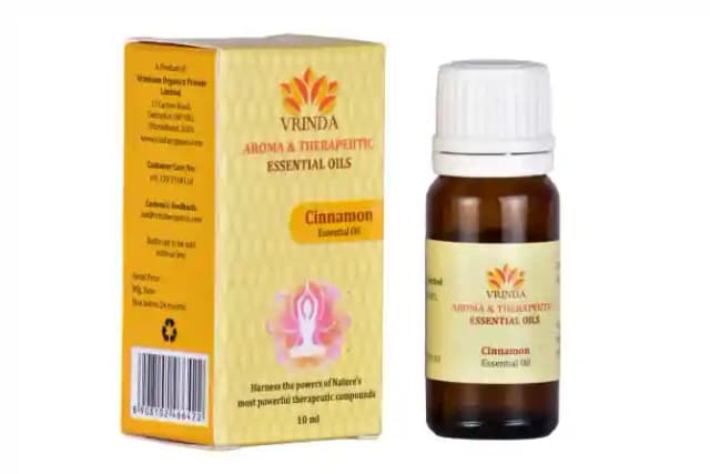 Vrinda Cinnamon Aroma & Therapeutic Oil (1 Bottle of 10 ml Oil)