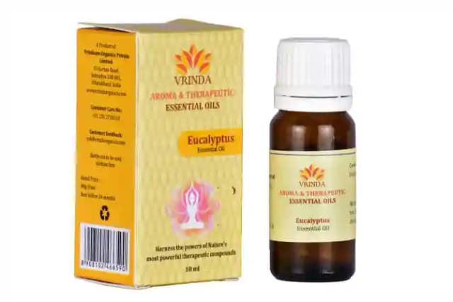 Vrinda Eucalyptus Essential Oil (1 Bottle of 10 ml Oil)