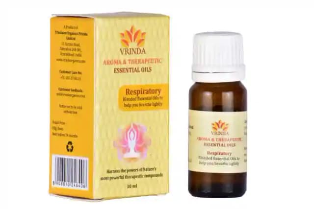 Vrinda Respiratory Essential Oil (1 Bottle of 10 ml Oil)