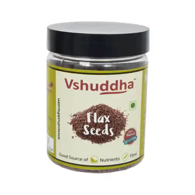 Vshuddha Flax Seeds (1 Jar Of 500 gm Seeds)