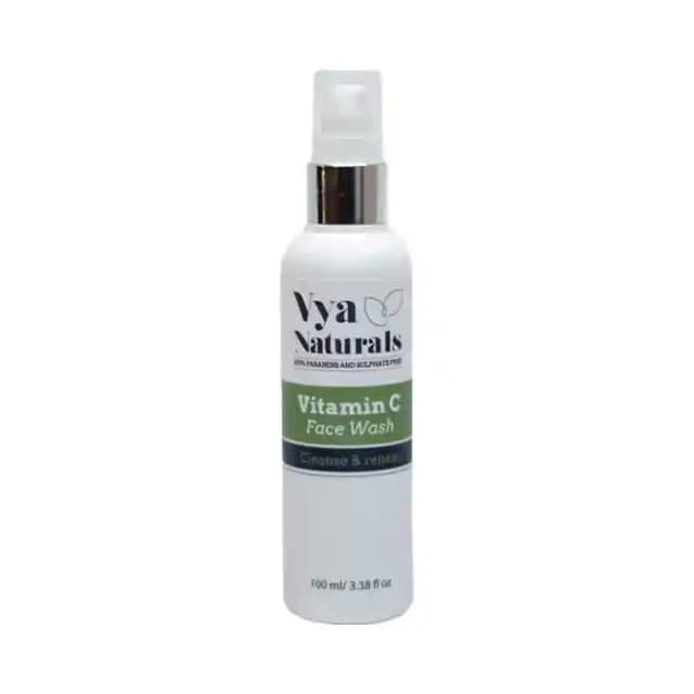 Vya Naturals Vitamin C Face Wash (1 Pump Bottle of 100 ml Face Wash)