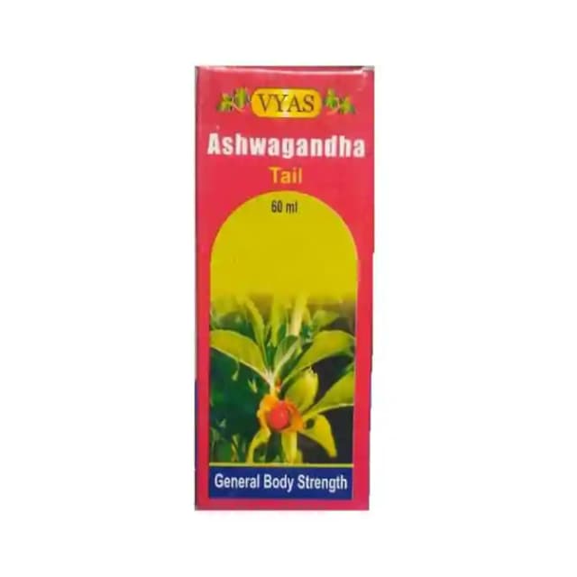 Vyas Ashwagandha Tail (1 Bottle of 60 ml Oil)
