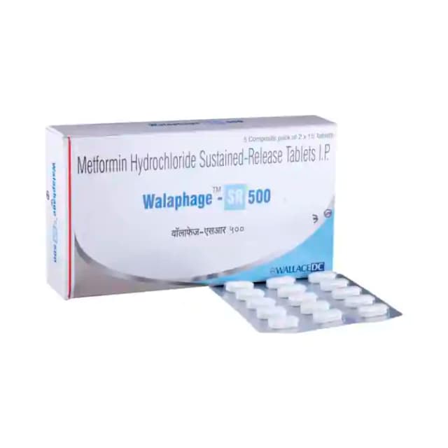 Walaphage SR 500 (15 tablets sr in 1 strip)