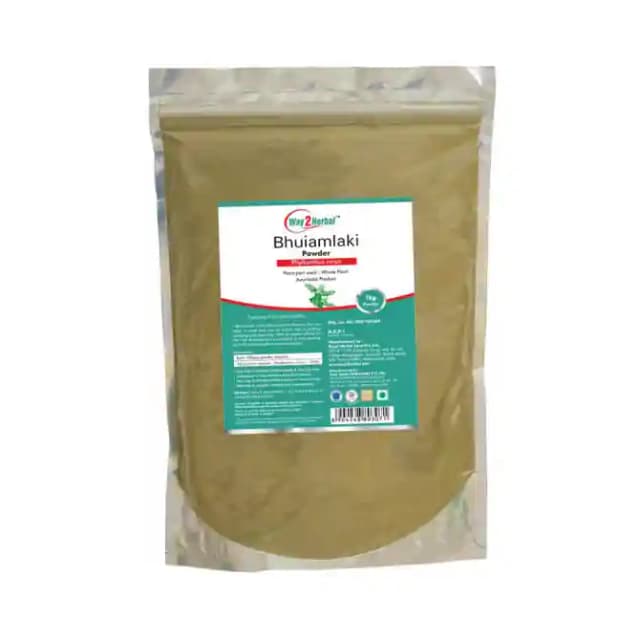Way2Herbal Bhuiamlaki Powder (1 Packet Of 1 kg Powder)