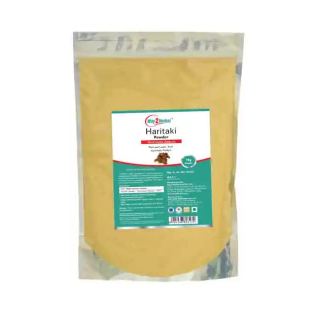 Way2Herbal Haritaki Powder (1 Packet Of 1 kg Powder)