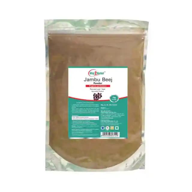 Way2Herbal Jambu Beej Powder (1 Packet Of 1 kg Powder)