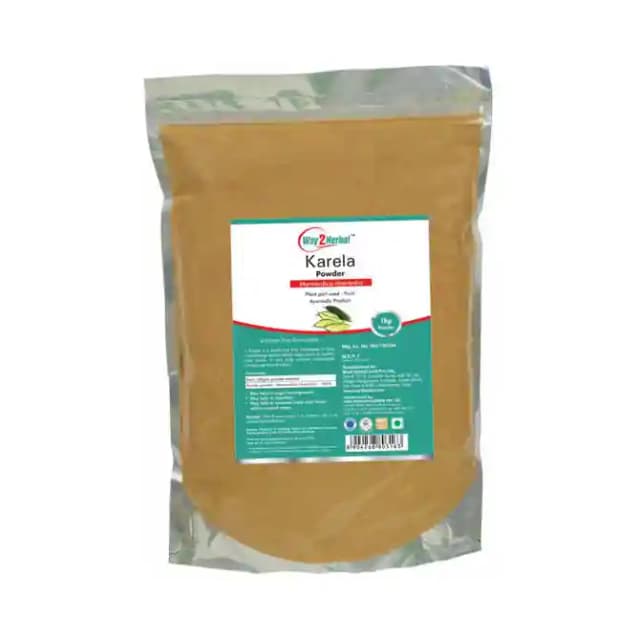 Way2Herbal Karela Powder (1 Packet Of 1 kg Powder)