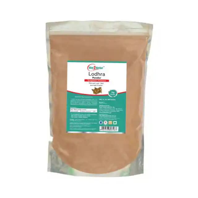 Way2Herbal Lodhra Powder (1 Packet Of 1 kg Powder)