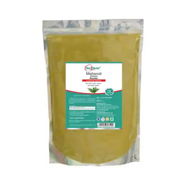 Way2Herbal Mehendi Powder (1 Packet Of 1 kg Powder)