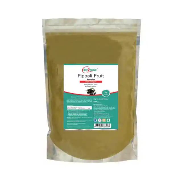 Way2Herbal Pippali Fruit Powder (1 Packet Of 1 kg Powder)