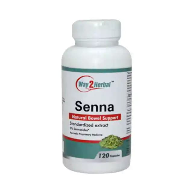 Way2Herbal Senna (1 Bottle of 120 capsules)