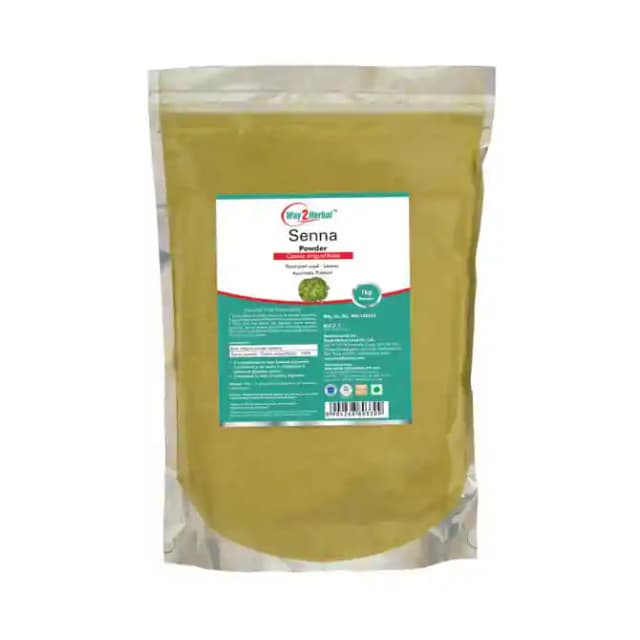 Way2Herbal Senna Powder (1 Packet Of 1 kg Powder)