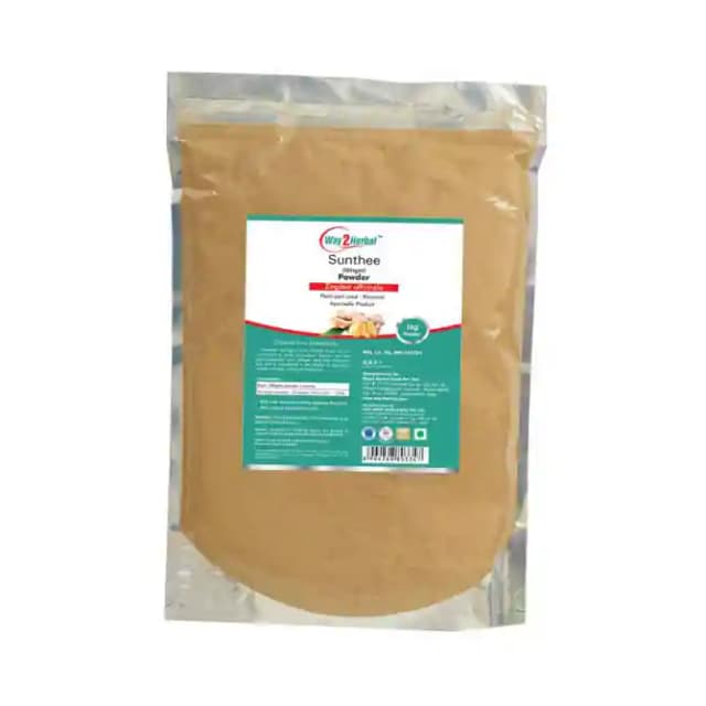 Way2Herbal Sunthee (Ginger) Powder (1 Packet Of 1 kg Powder)