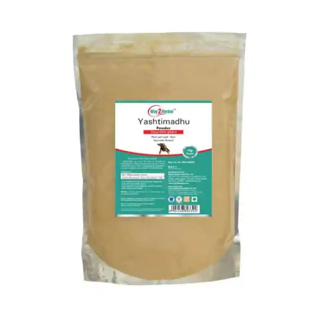 Way2Herbal Yashtimadhu Powder (1 Packet Of 1 kg Powder)
