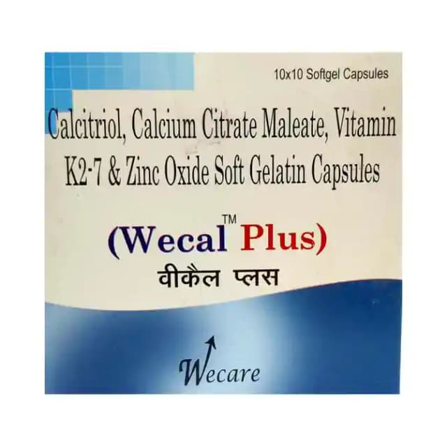 Wecal Plus (1 Strip Of 10 soft gelatin capsules)