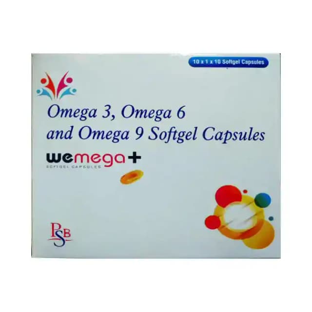 Wemega Plus Softgel (1 Strip Of 10 soft gelatin capsules)