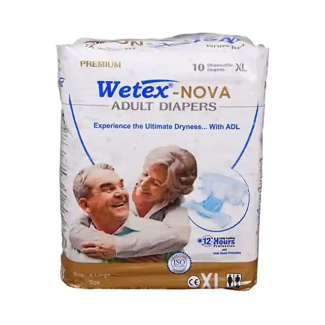 Wetex Nova Premium Adult Diaper XL (1 Packet Of 10 pieces)