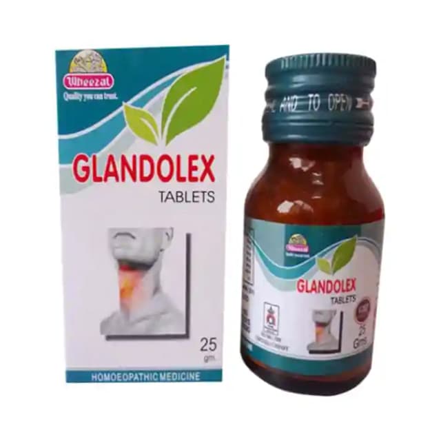 Wheezal Glandolex (1 Bottle of 25 gm tablets)