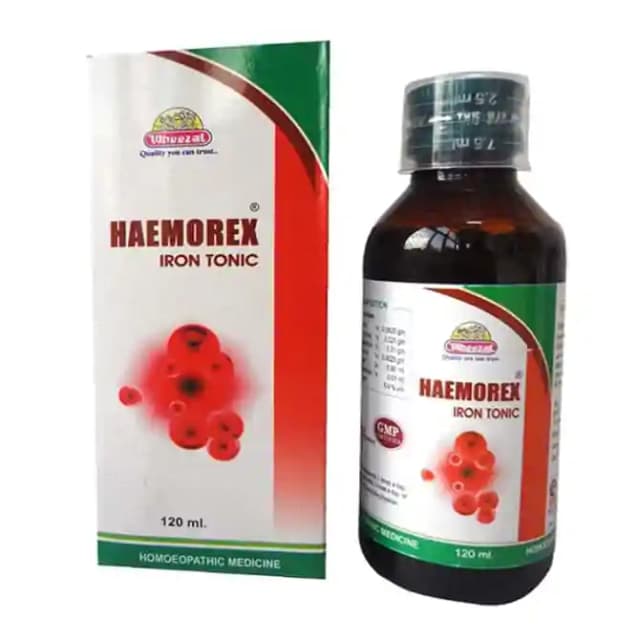Wheezal Haemorex Iron Tonic (1 Bottle of 120 ml Tonic)