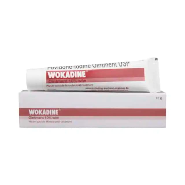 Wokadine 10% Ointment (15 gm in 1 tube)