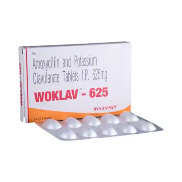 Woklav 625 (10 tablets in 1 strip)
