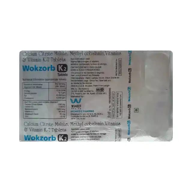 Wokzorb K2 (1 Strip Of 10 tablets)
