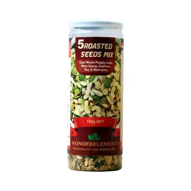 Wonderelements 5 Roasted Seeds Mix (1 Jar Of 150 gm Seeds)