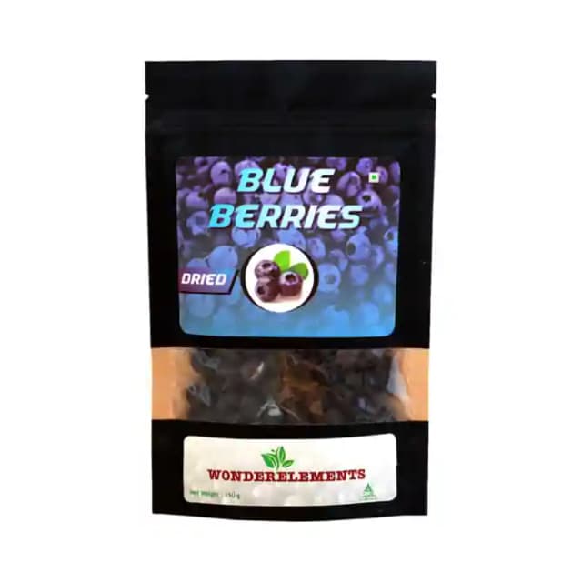 Wonderelements Dried Blueberries (1 Packet Of 150 gm Seeds)