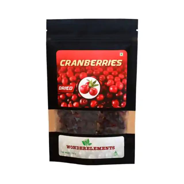 Wonderelements Dried Cranberries (1 Packet Of 150 gm Seeds)