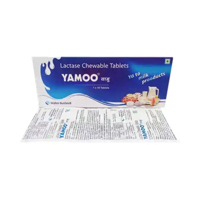 Yamoo Lactase Chewable (10 Capsules in 1 strip)