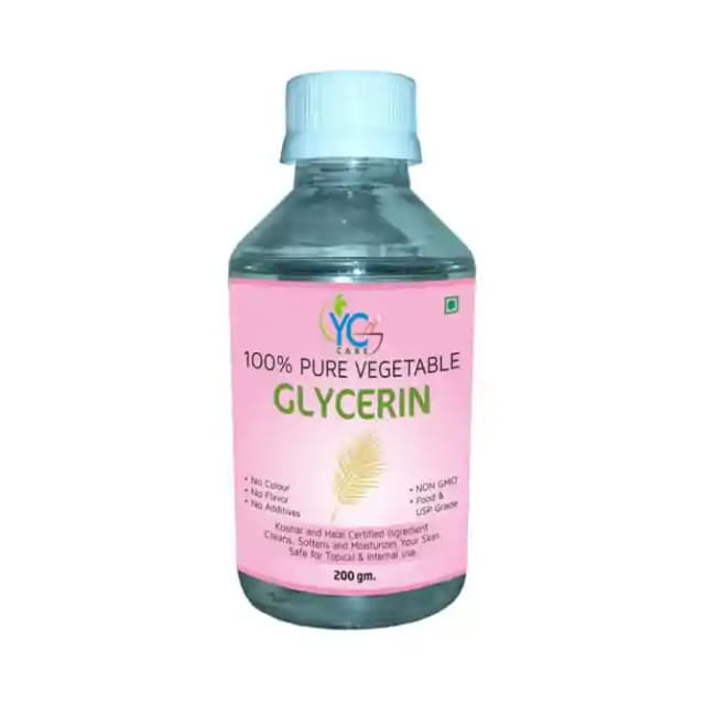 YC Care 100% Pure Vegetable Glycerin (1 Bottle of 200 gm Liquid)