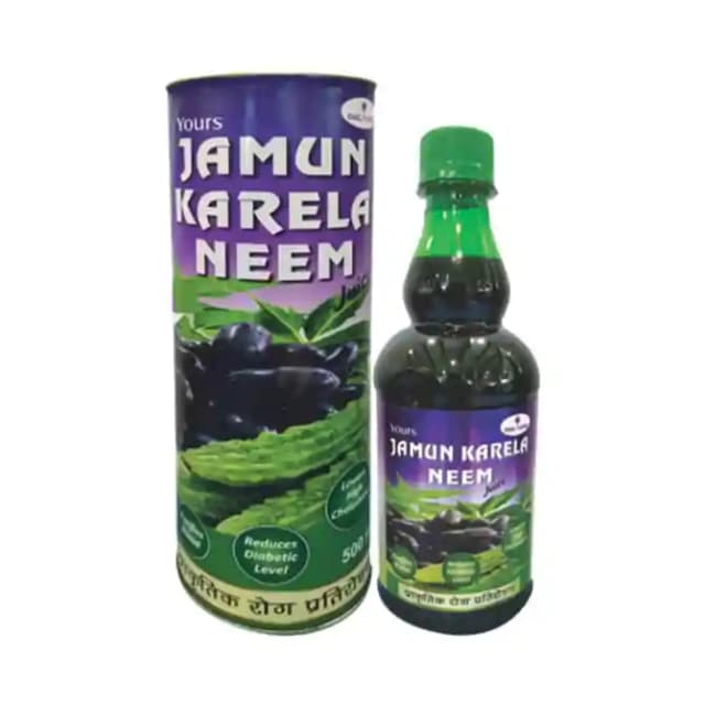 Yours Jamun Karela Neem Juice (1 Bottle of 500 ml Juice)