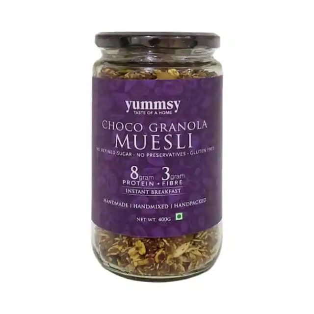 Yummsy Muesli Choco Granola (1 Jar Of 400 gm Muesli)