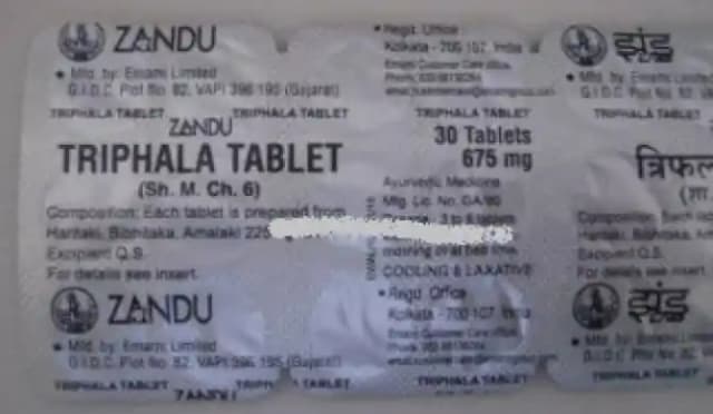 Zandu Triphala (1 Strip Of 30 tablets)