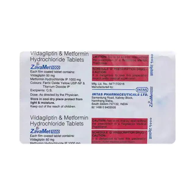 Zavamet 1000 (10 tablets in 1 strip)