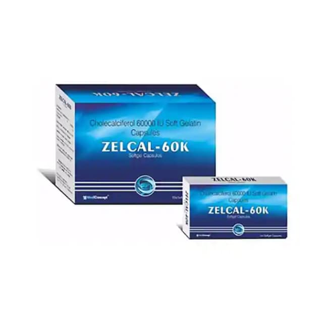 Zelcal 60K Soft Gelatin (1 Strip Of 10 soft gelatin capsules)
