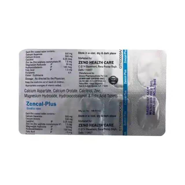 Zencal Plus (1 Strip Of 10 tablets)