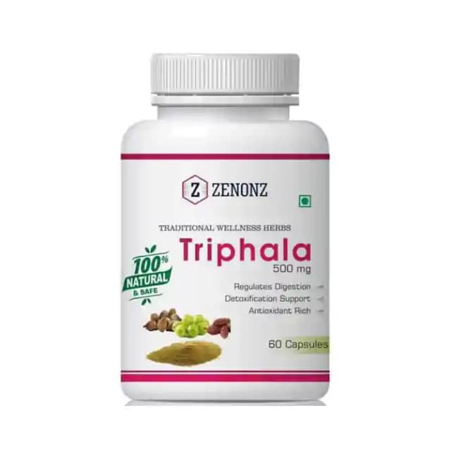Zenonz Triphala 500mg (1 Bottle of 60 capsules)