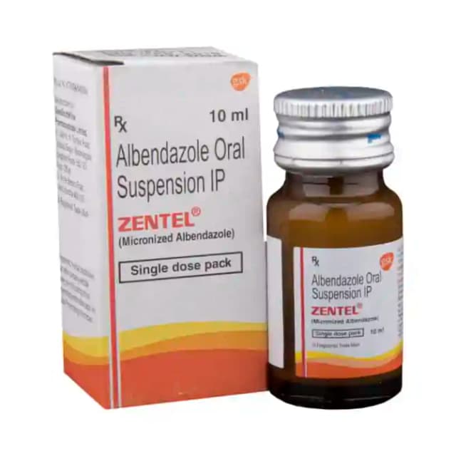 Zentel Oral Suspension (10 ml in 1 bottle)
