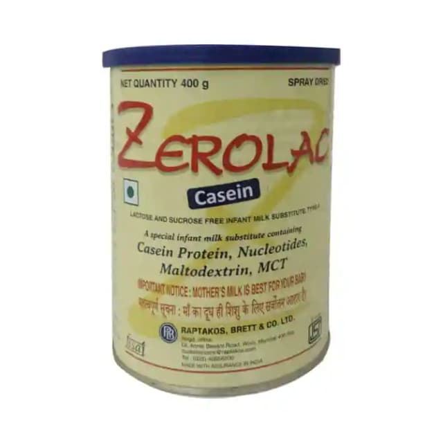 ZEROLAC CASEIN POWDER (1 Jar Of 400 gm Powder)