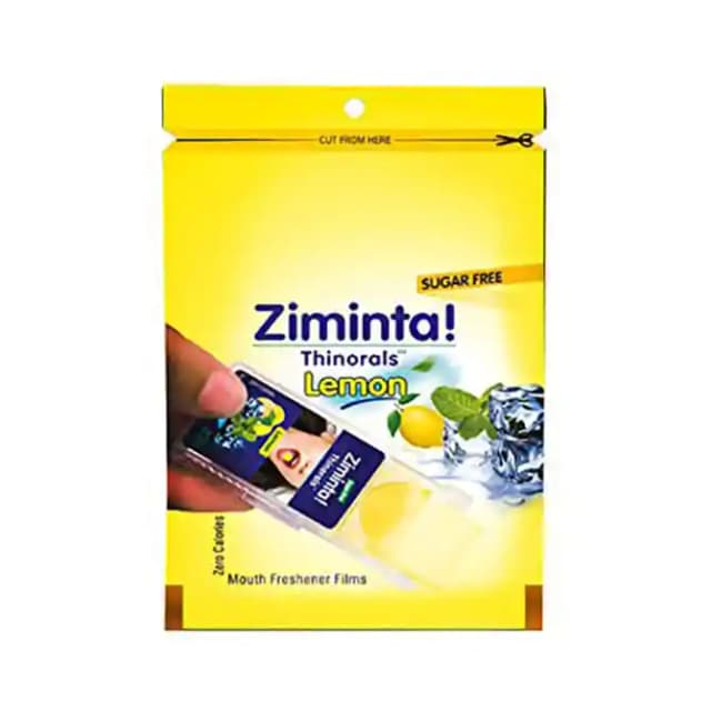 Ziminta Mouth Freshener Lemon (1 Packet Of 30 disintegrating strips)