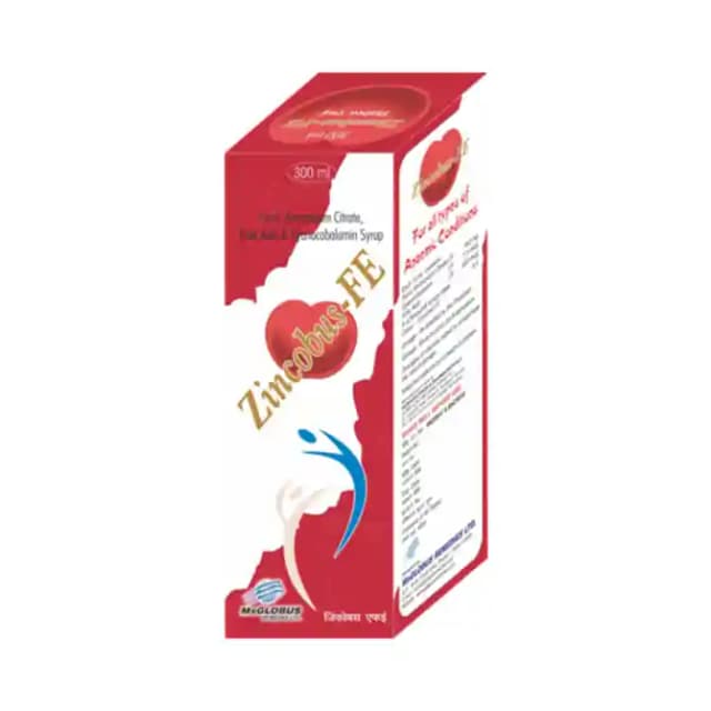 Zincobus FE Syrup (1 Bottle of 300 ml Syrup)